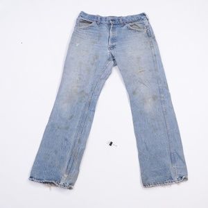 Vtg 80s Sears Roebucks Mens 33x32 Bootcut Jeans